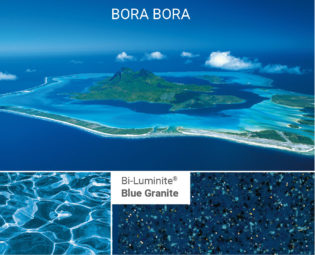 Poolfärg Bi Blue Granite på Compasspool från spaobad
