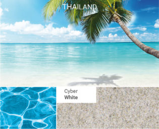 Pool Färg Cyber-White från Compass