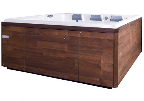 Spa o Bad - Exklusiva spabad, Thermowood kabinett split wood
